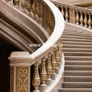 Ghar Exterior Balcony Design With Railings No-25554