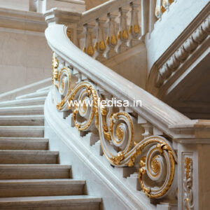 Stylish Indian Balcony Design With Railings No-25556