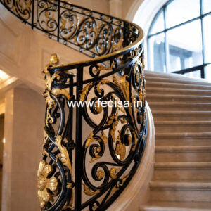 Elegant Exterior Designs With Railings No-26194