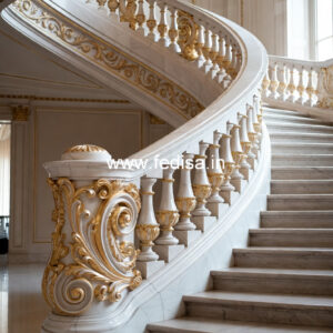 Indian Balcony Design With Modern Railings No-26837