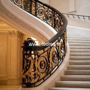 Modern Steel Balcony Railing Design India No-27555