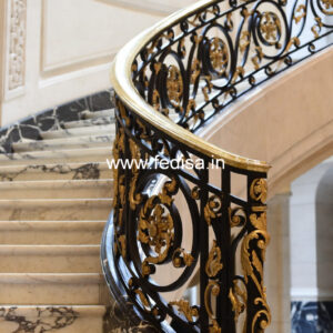 Stylish Indian Balcony Design With Railings No-27621