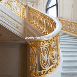 Stylish Staircase Railing Design For Indian Homes No-27835