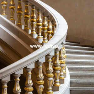 Ghar Balcony Design With Steel Railings No-27943
