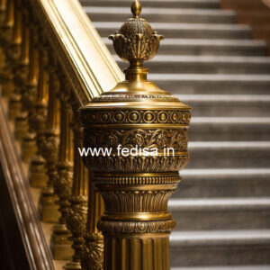 Stylish Staircase Designs With Railings No-2439