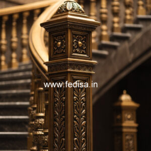 Modern Balcony Railings With Glass Panels For Luxury Homes No-2594