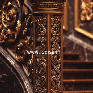 Modern Staircase Design With Stylish Railings No-18613