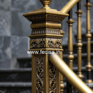 Stylish Balcony Design India With Steel Railings No-18750
