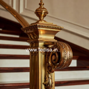Ghar Balcony Design With Steel Railings No-19082
