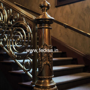 Modern Staircase Design With Railings For Homes No-19491