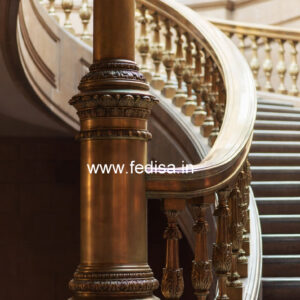 Modern Balcony Design With Stylish Steel Railings No-19464