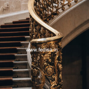 Stylish Balcony Design India With Steel Railings No-20083