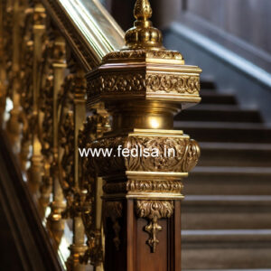 Modern Staircase Design With Railings No-21381