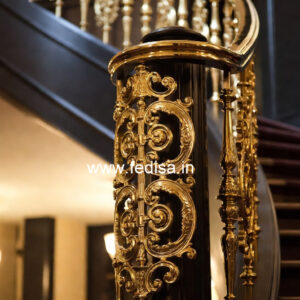 Modern Balcony Railings With Glass Panels Design No-22842