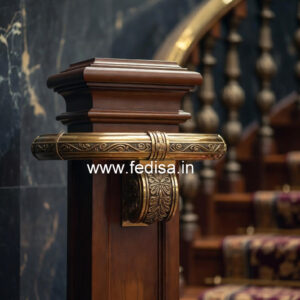 Modern Staircase Design With Stylish Railings No-23344