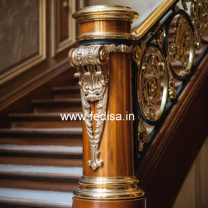 Stylish Ghar Balcony Design With Railings No-23428