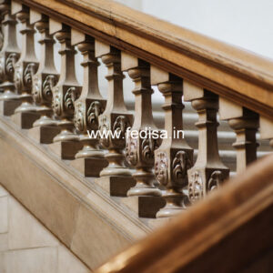 Ghar Exterior Balcony Design With Railings No-435