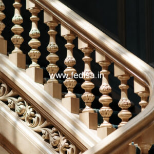 Modern Staircase Design With Railings No-993