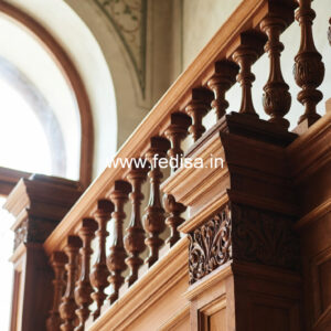 Modern Exterior Balcony Designs With Railings No-1657