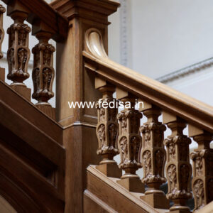 Stylish Staircase Railing Design For Indian Homes No-1984