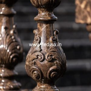 11. Modern Stone Baluster Designs For Stylish Homes White Spindles