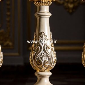 5. Elegant White Marble Balusters For Homes 36 Inch Iron Balusters