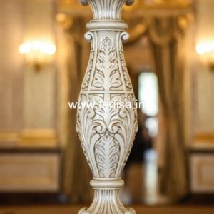 SOLID Marble Balusters For Durability Metal Balustrade For Stairs