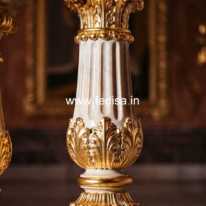 Premium Villa Marble Baluster Designs Square Wood Spindles For Stairs