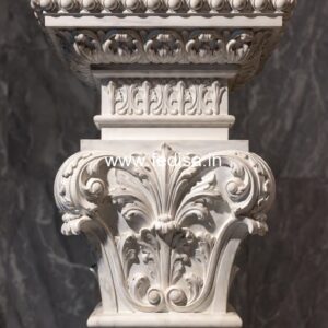 Classic Outdoor Marble Railing Ideas White Aluminum Balusters