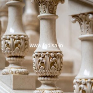 Luxury Staircase Baluster Designs For Villas Brushed Nickel Spindles