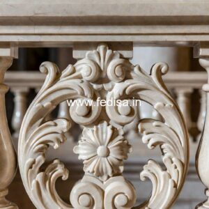 Glossy Finish Marble Baluster Designs Concrete Baluster Railing