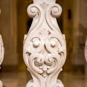 Designer Garden Marble Railings Primed Baluster