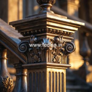 Unique Interior Baluster Designs Pre Drilled Deck Rail For Metal Balusters