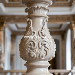 9. Decorative Marble Balusters For Royal Interiors Updating Staircase Spindles