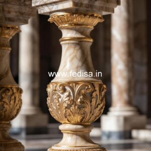 Unique Modern Marble Baluster Concepts White Wood Spindles For Stairs