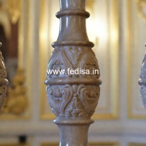 Creative Marble Baluster Designs Predrilled Deck Rail For Metal Balusters