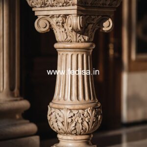 Glossy Finish Marble Baluster Designs Decorative Stair Spindles