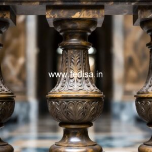 9. Decorative Stone Balusters For Royal Interiors Replacing Wooden Stair Spindles With Iron