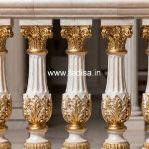 17. Creative Stone Baluster Designs Sanding Staircase Spindles