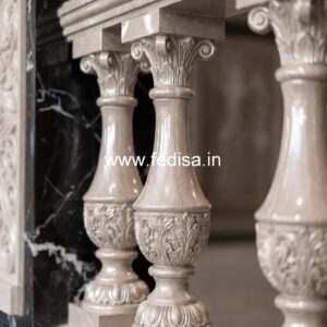 2. Premium Marble Balusters For Staircase Railings Straight Balusters