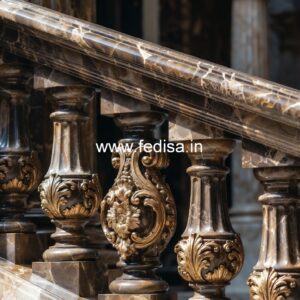 Eye-catching Marble Railing Designs White Balustrades