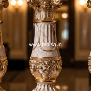 Unique Marble Baluster Concepts Wood Handrail With Iron Balusters