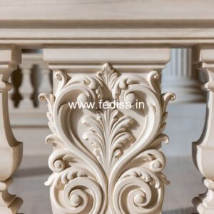 Custom Exterior Stone Railings Square Wood Balusters