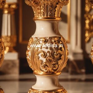 4. Designer Marble Balusters For Luxury Interiors Side Mount Balusters