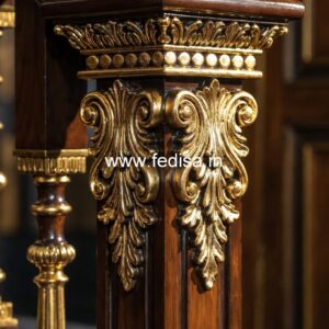 Designer Entrance Marble Balusters Aluminum Spindles For Deck Railing