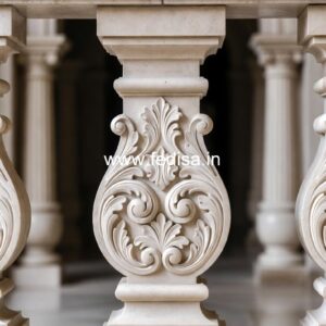 Elegant Home Exterior Marble Designs Metal Balustrade Spindles