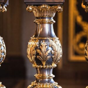 10. High-class Stone Baluster Ideas 36 Inch Metal Deck Balusters