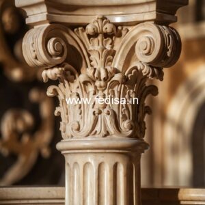 Classic Marble Baluster Railings Adjustable Metal Balusters