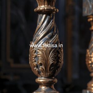 High-end Exterior Stone Designs Hollow Metal Balusters