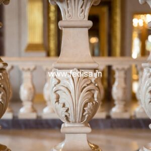 Natural Marble Stone Balusters Vinyl Railing Balusters